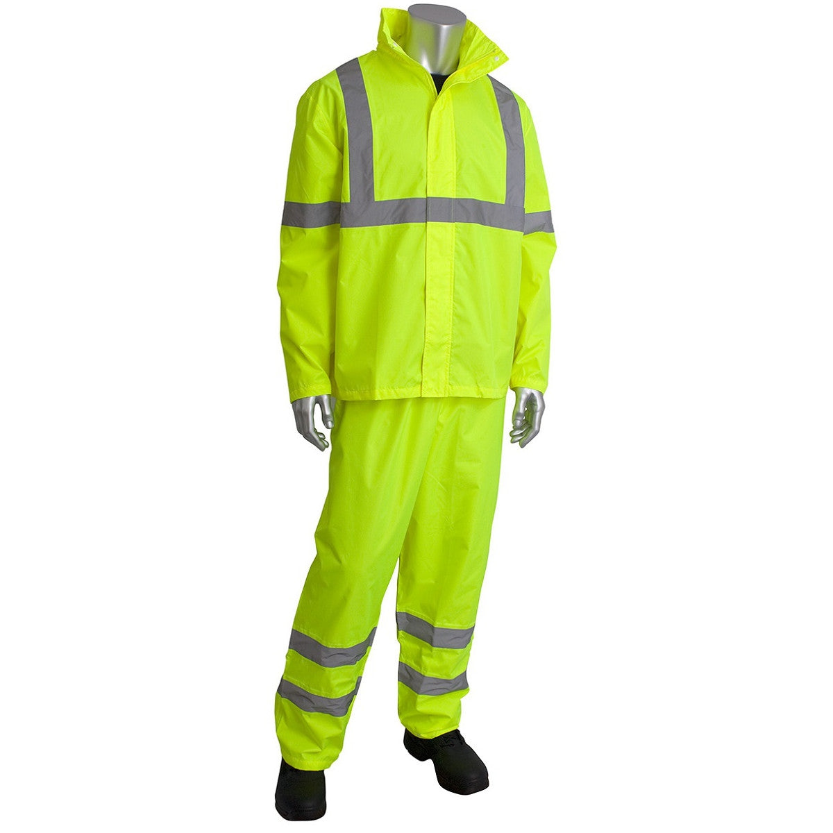 Yellow Lime Rain Suit - PIP - Lightweight Waterproof