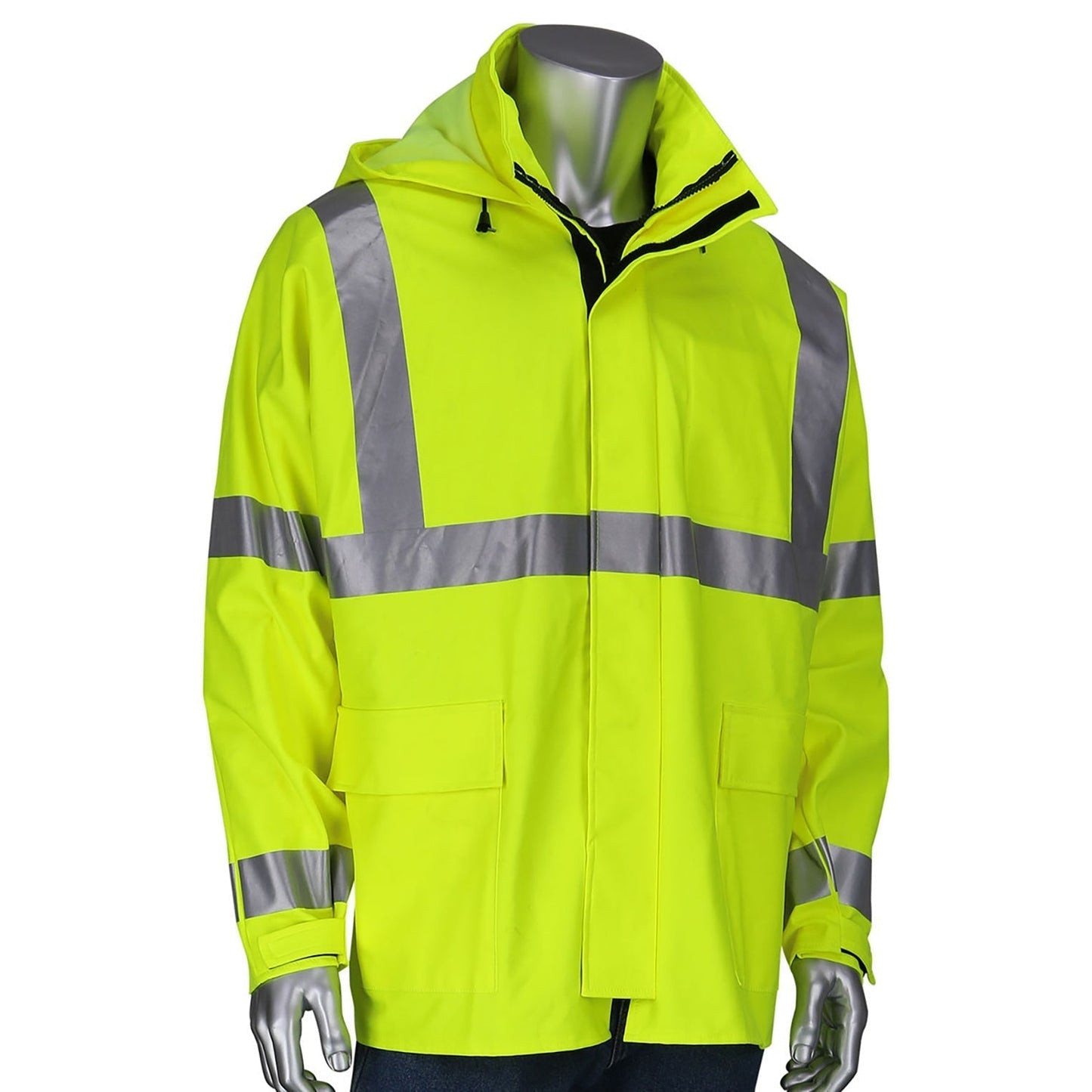 Yellow/Lime Rain Jacket - PIP - Heavy Duty Waterproof