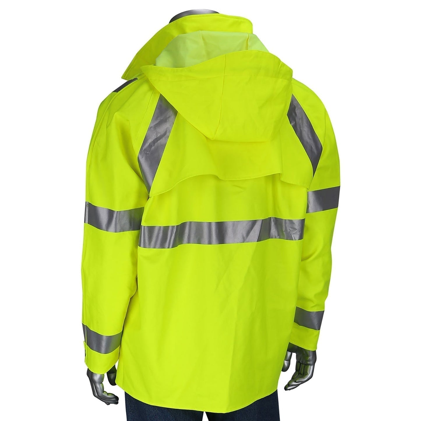 Yellow/Lime Rain Jacket - PIP - Heavy Duty Waterproof