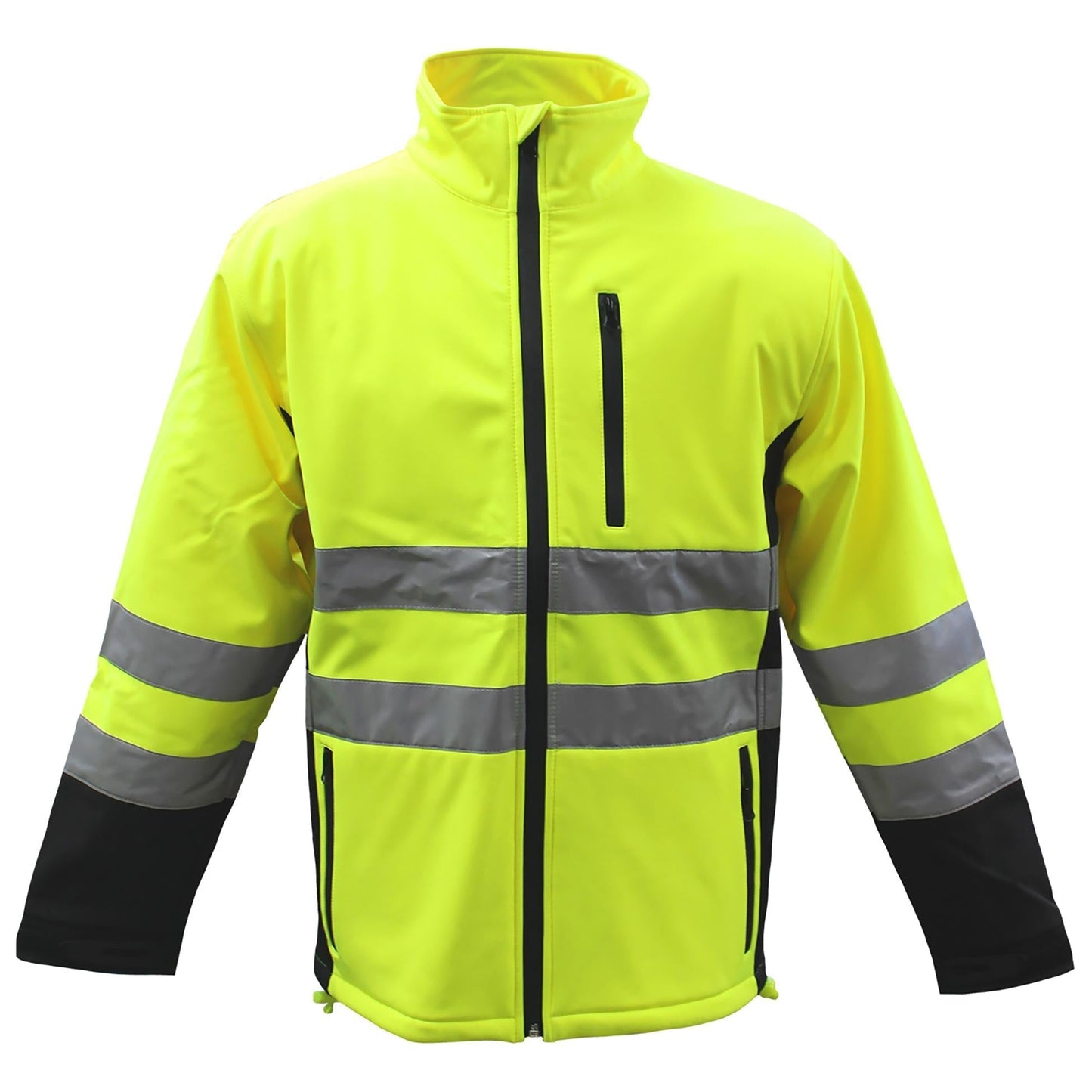 Yellow/Lime Safety Jacket - PIP - Waterproof Softshell