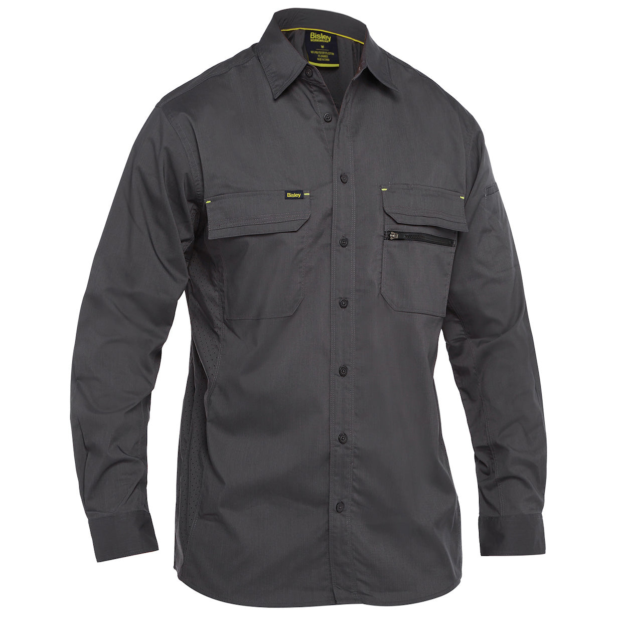 Gray Ripstop Work Shirt - PIP - Lightweight Comfort