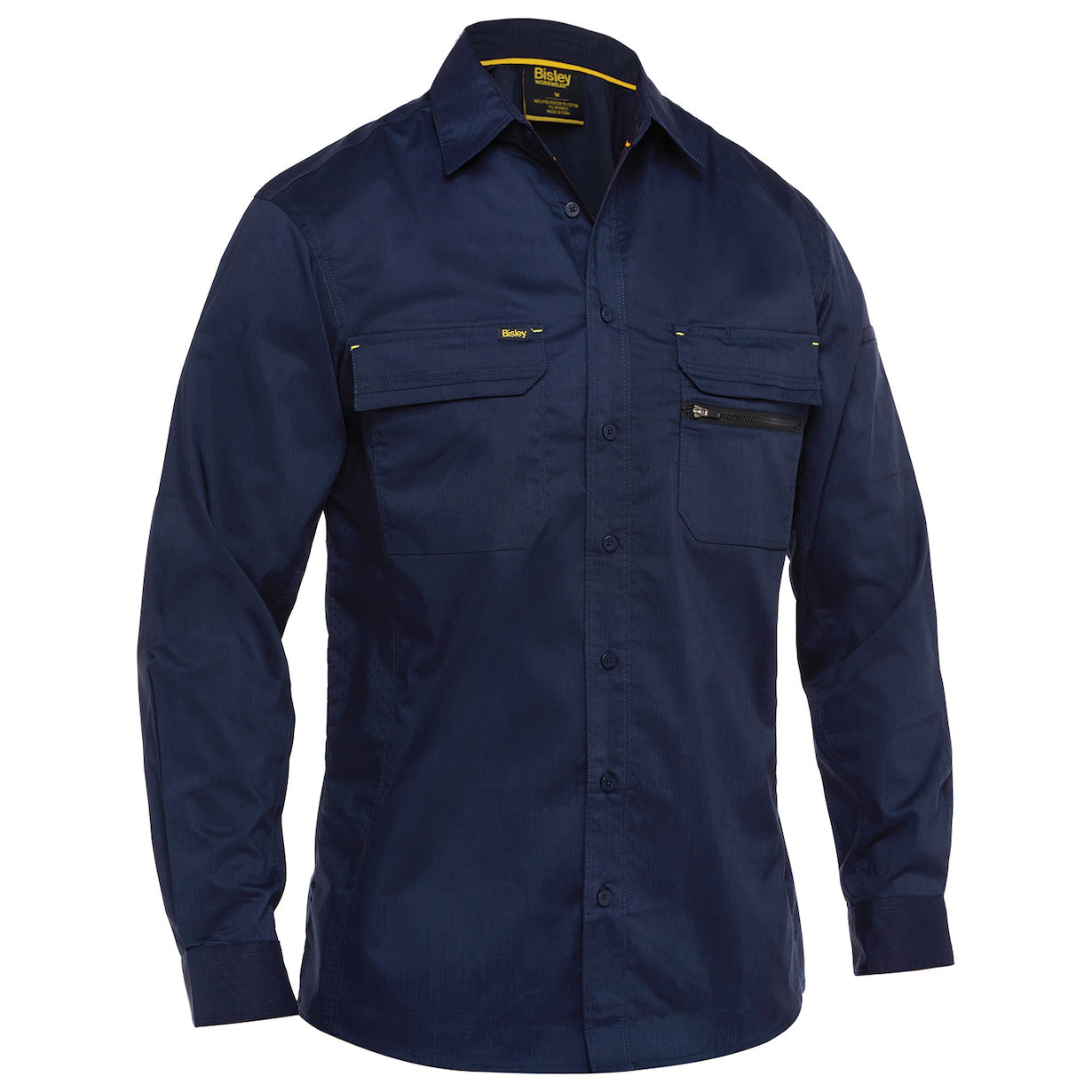 Gray Ripstop Work Shirt - PIP - Lightweight Comfort