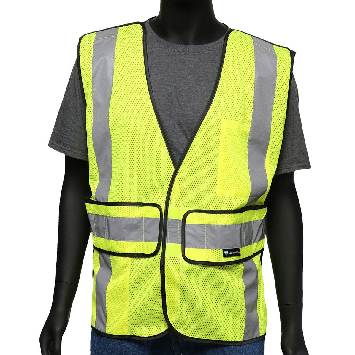 Hi-Vis Yellow Safety Vest - PIP - Breakaway Design