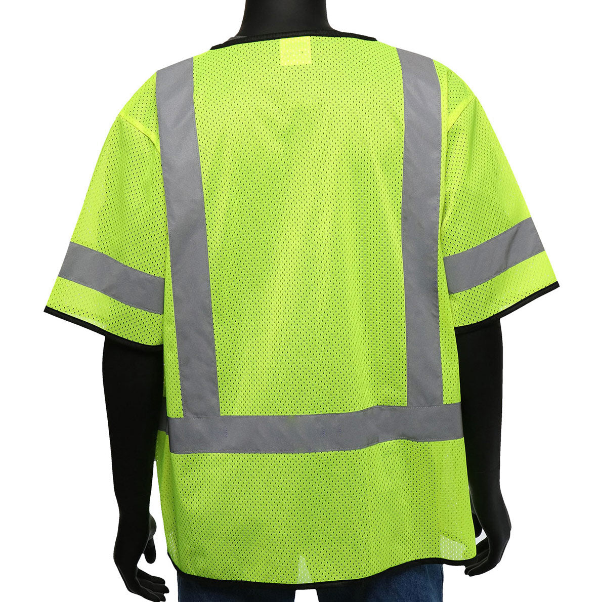 Yellow/Lime Safety Vests - PIP - Reflective Mesh Design