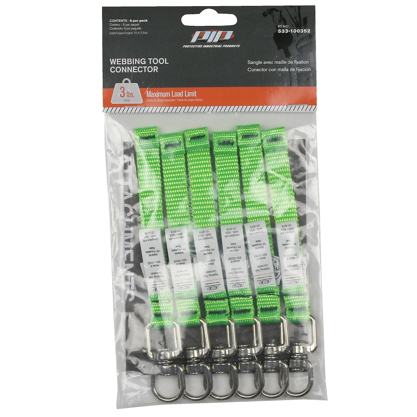 Green Tool Connectors | PIP - Lime Green - Versatile Fasteners