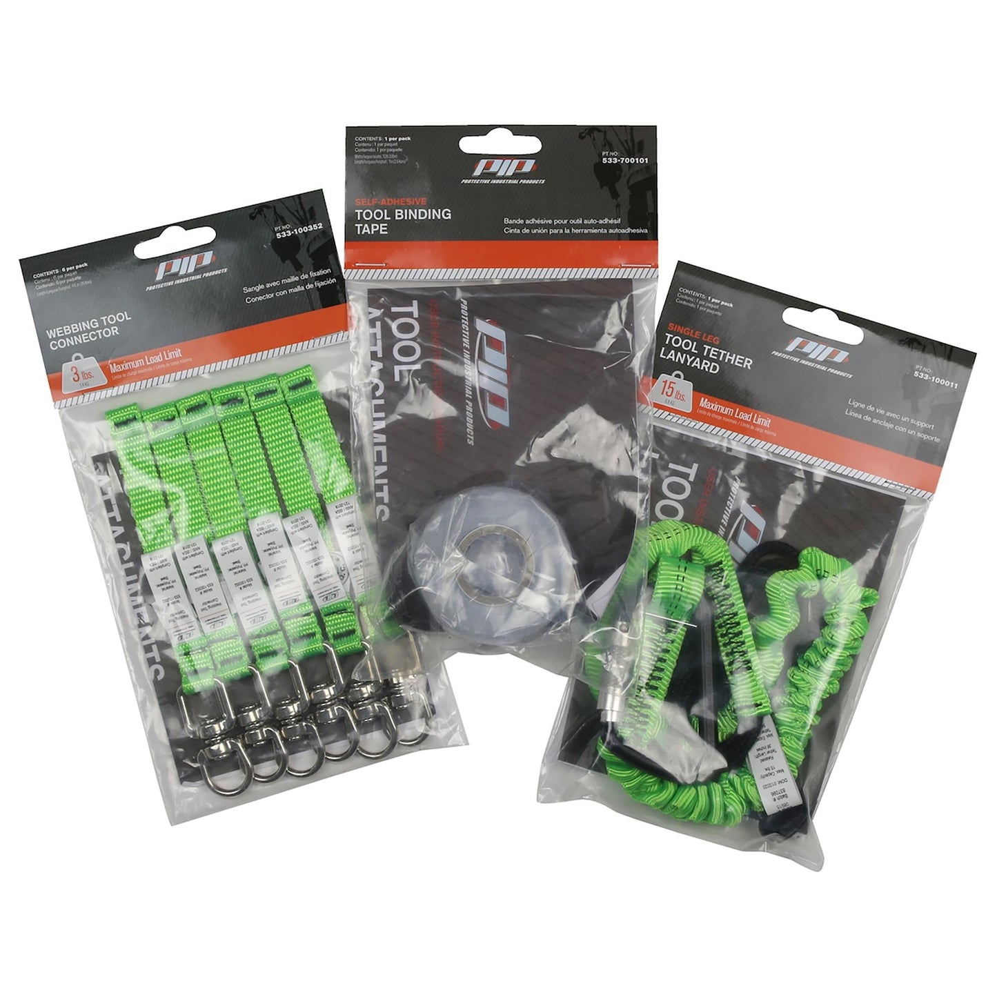 Green Tool Tethering Kits - PIP - Durable Attachment