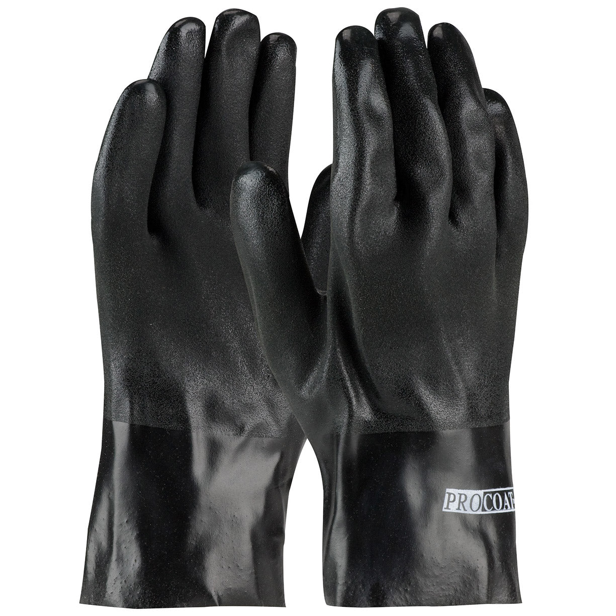 10" Rubber Gloves - PIP - Sandy Finish, Durable Protection