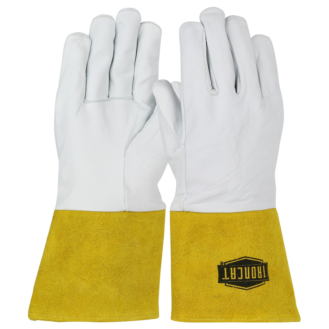 White Leather Gloves - PIP - Top Grain Kidskin