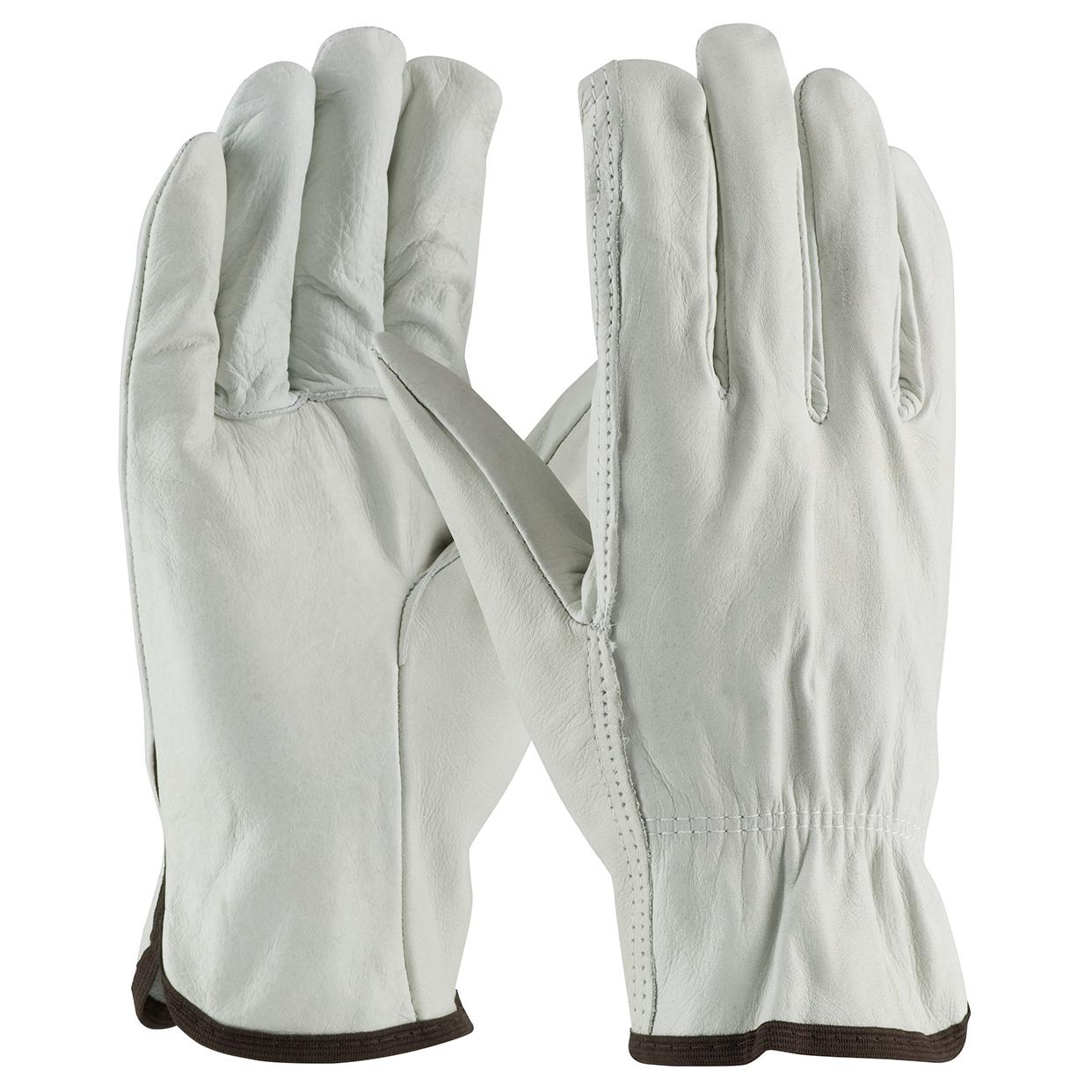 Straight Thumb Leather Gloves - PIP - Top Grain Leather