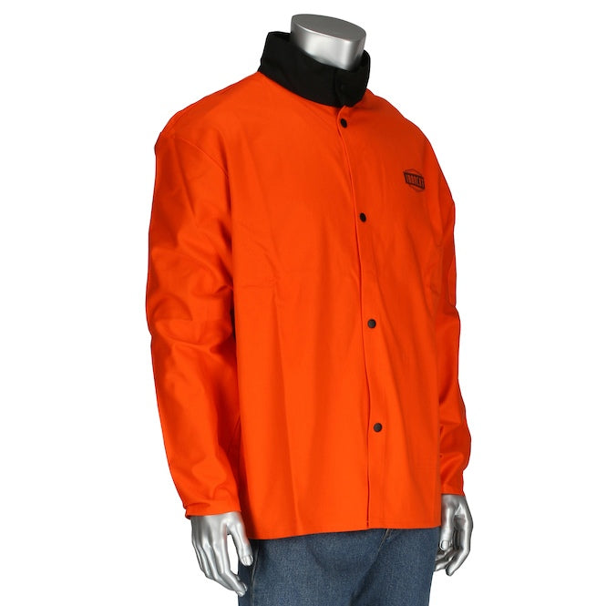 Green Welding Jackets - PIP - Fire-Resistant Cotton