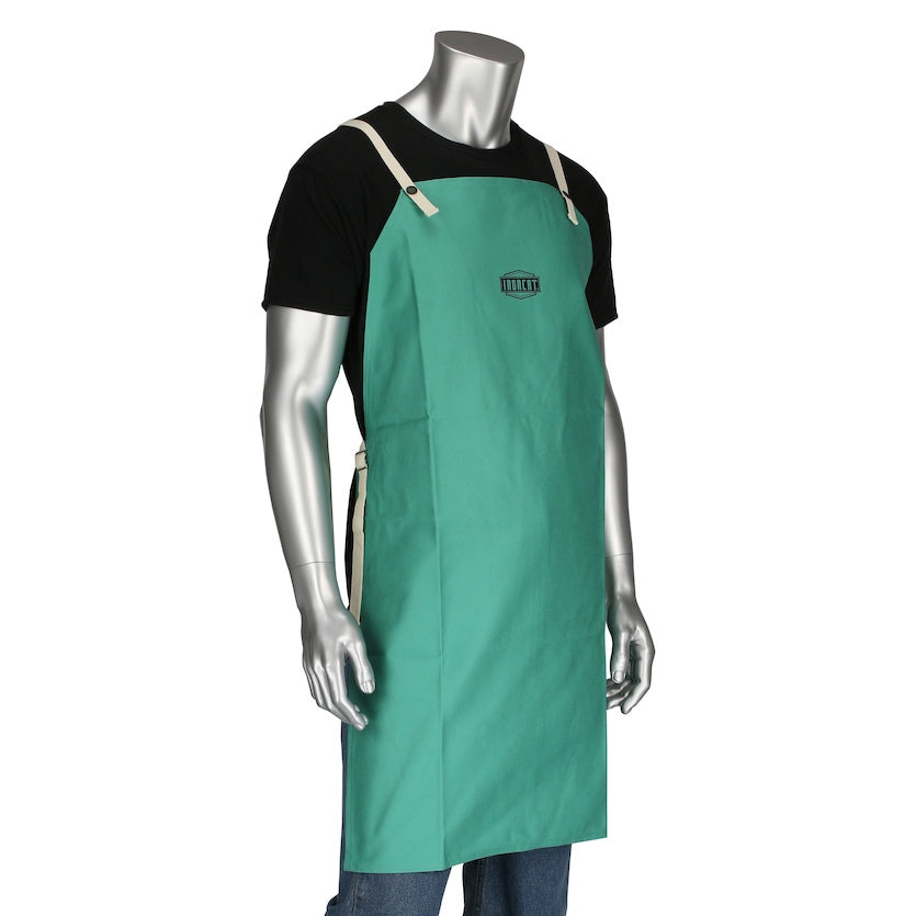 Green Aprons - PIP - Fire Resistant Cotton Sateen