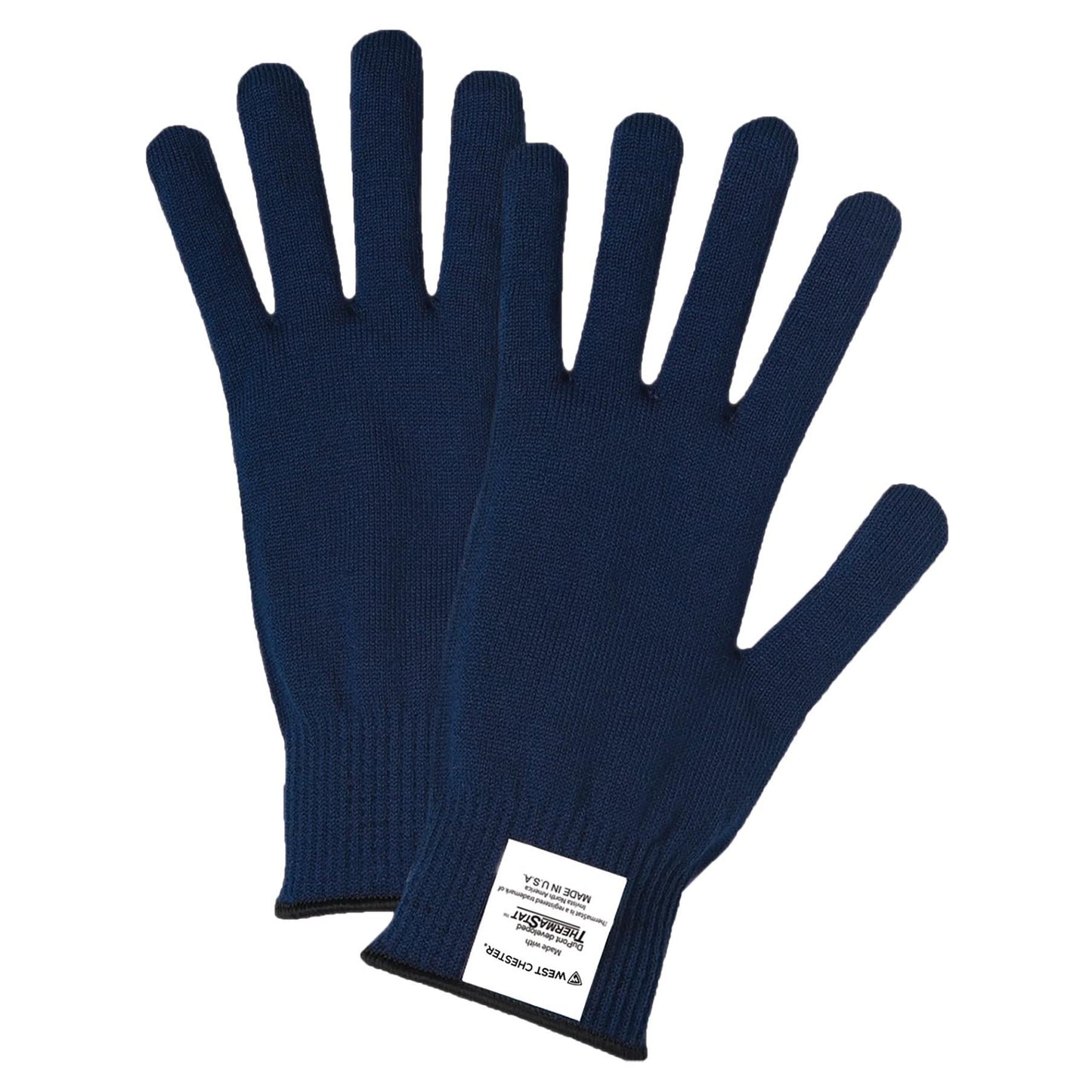 Blue Knit Gloves - PIP - Seamless Comfort