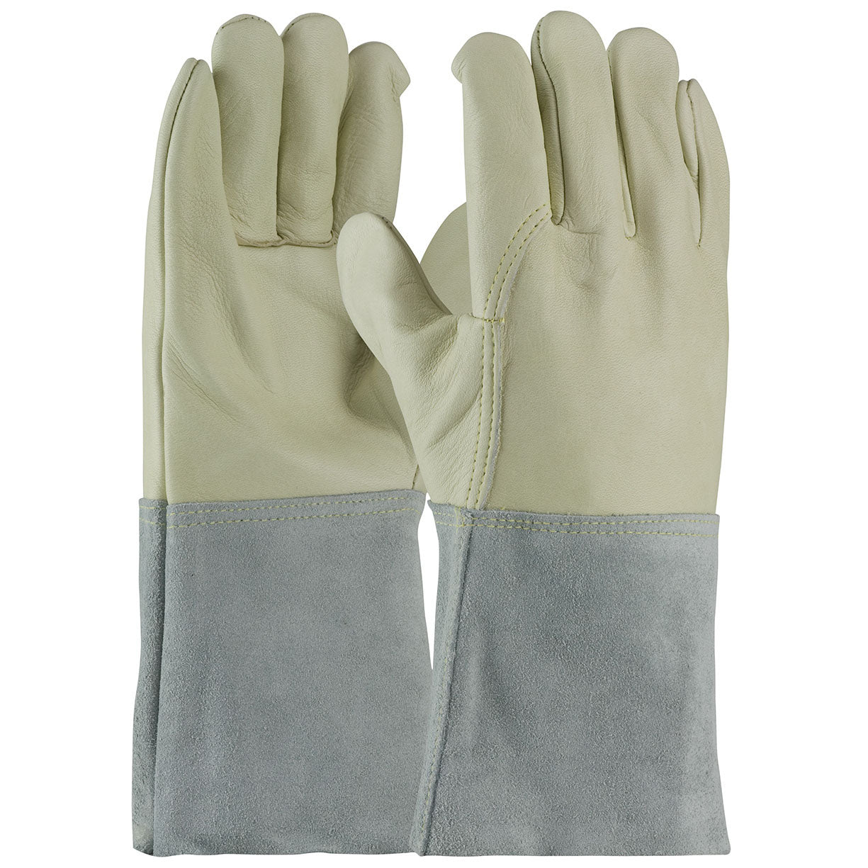 Leather Gauntlet Cuff Gloves - PIP - Durable Protection