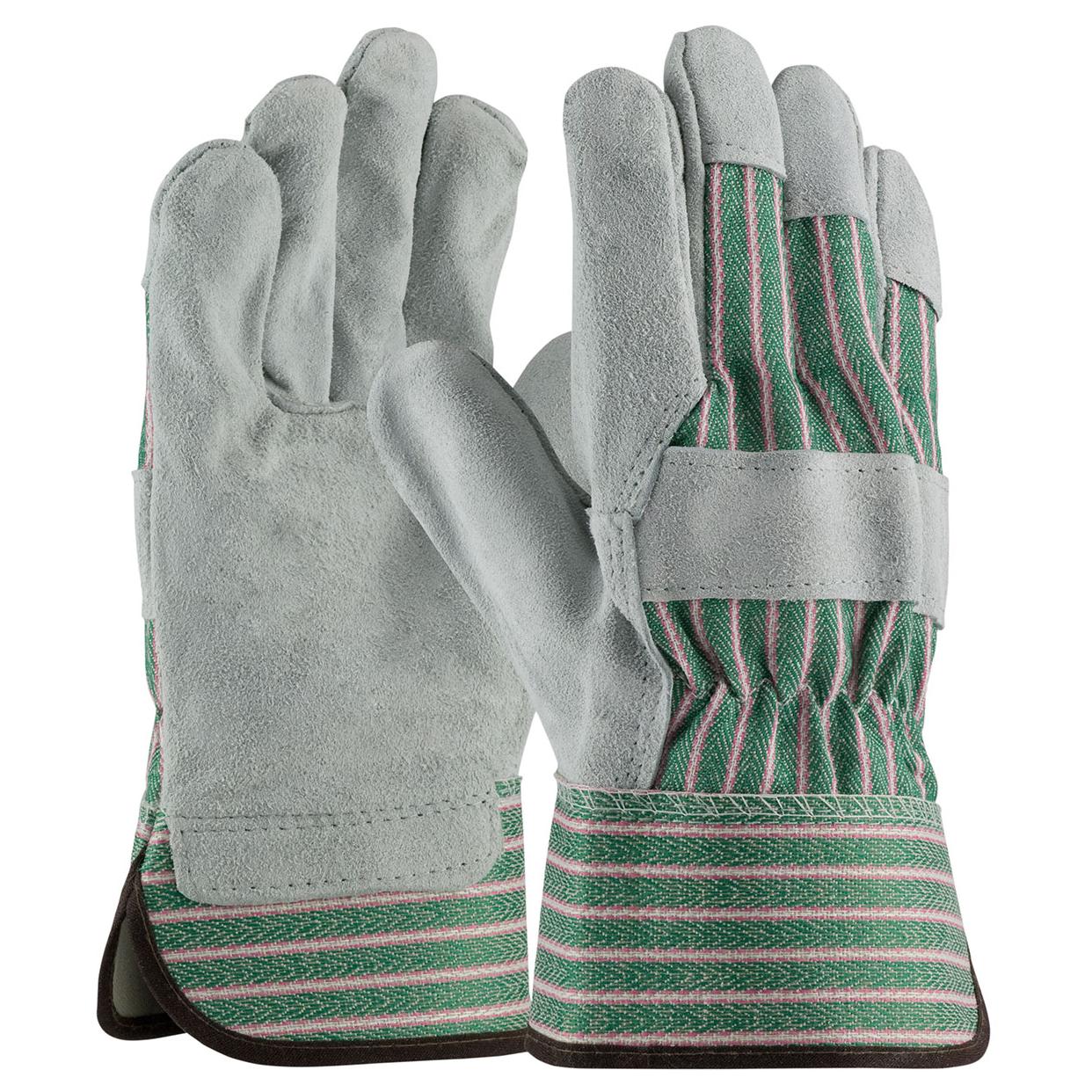 Rubberized Safety Cuff Leather Gloves - PIP - Durable Design