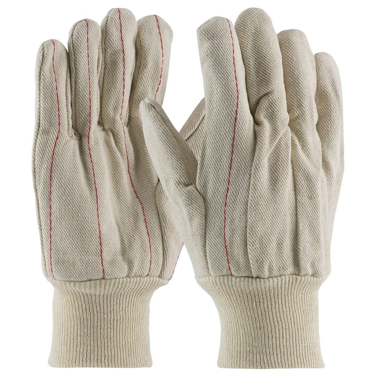 Knitwrist Cotton Gloves - PIP - Durable Canvas Design