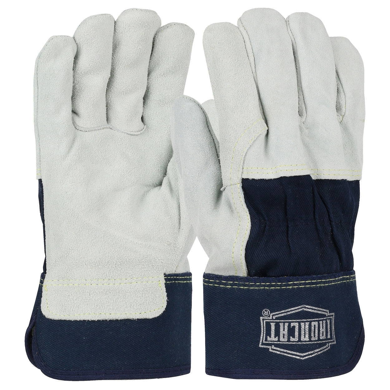 Rubberized Safety Cuff Leather Gloves - PIP - Durable Protection