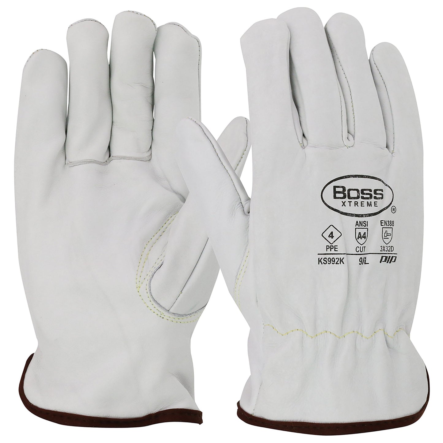 Para-Aramid Lining Leather Gloves - PIP - Durable Protection