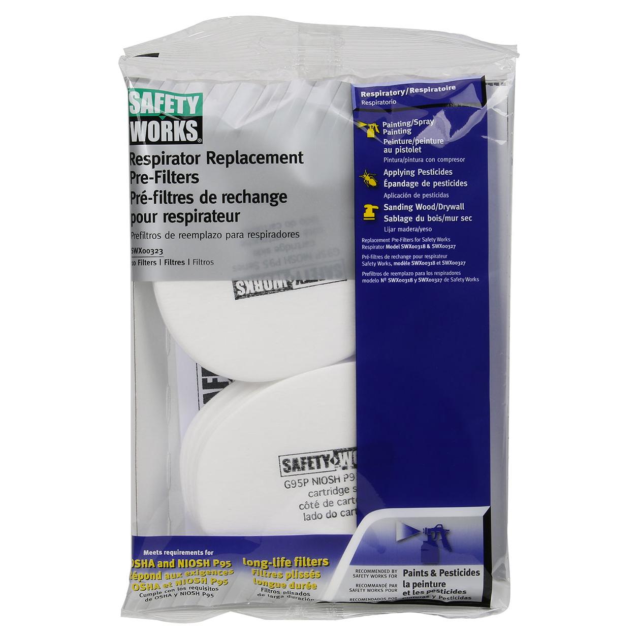 White Respirator Filters - PIP - Efficient Protection