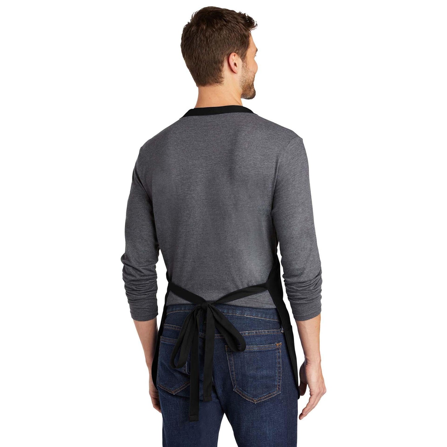 Classic Navy Apron - Port Authority - Stain Resistant