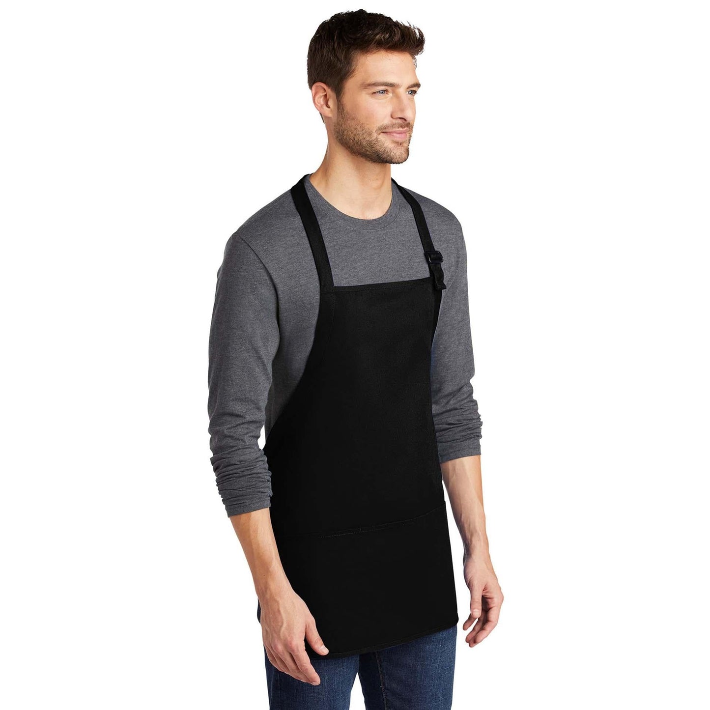 Classic Navy Apron - Port Authority - Stain Resistant