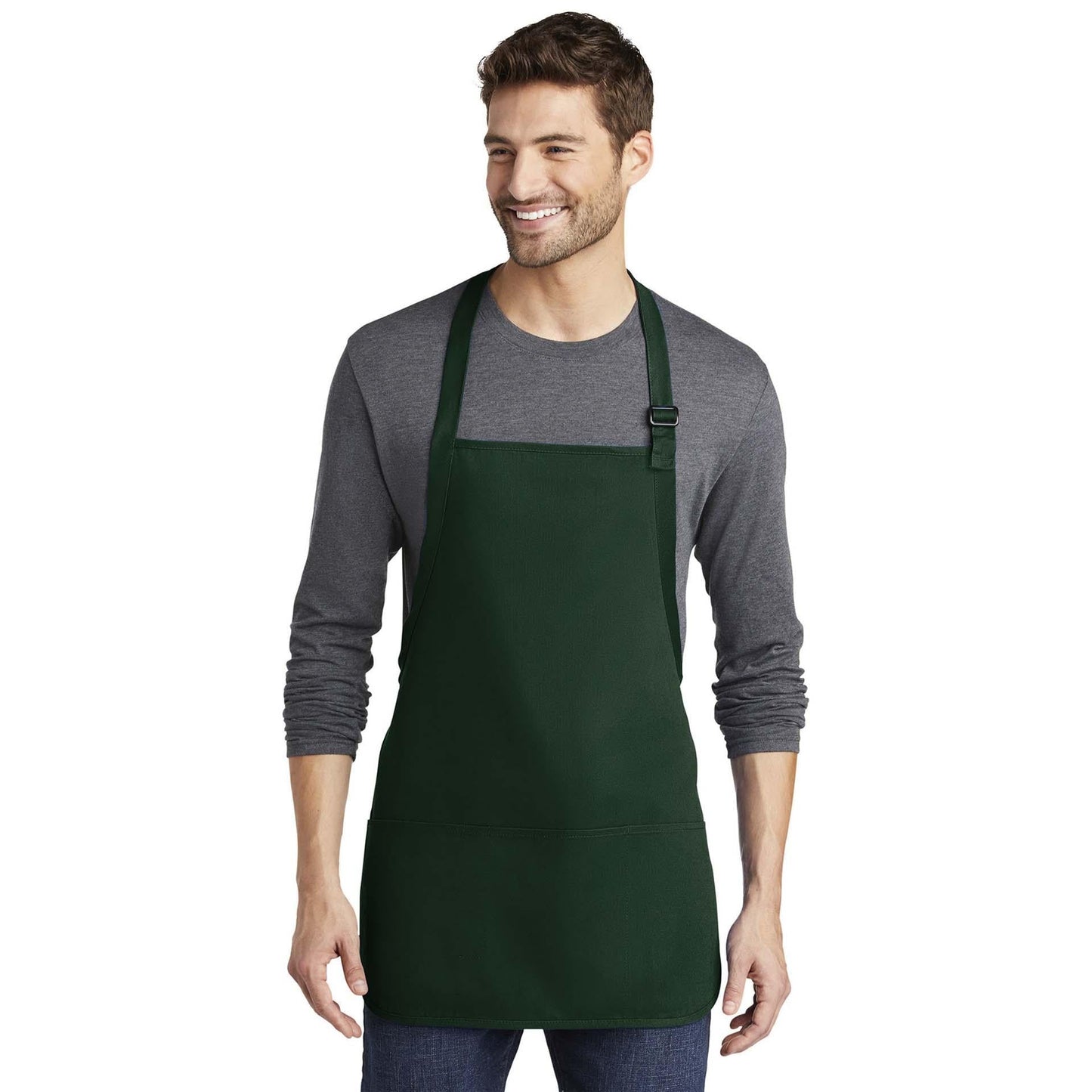 Classic Navy Apron - Port Authority - Stain Resistant