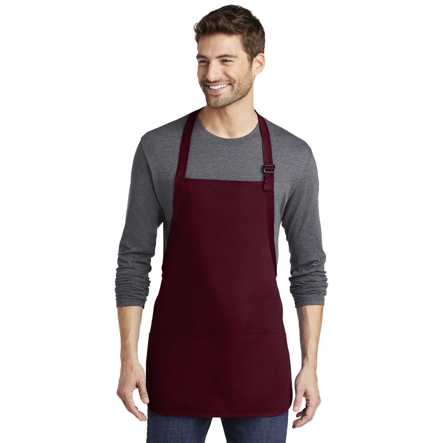 Classic Navy Apron - Port Authority - Stain Resistant