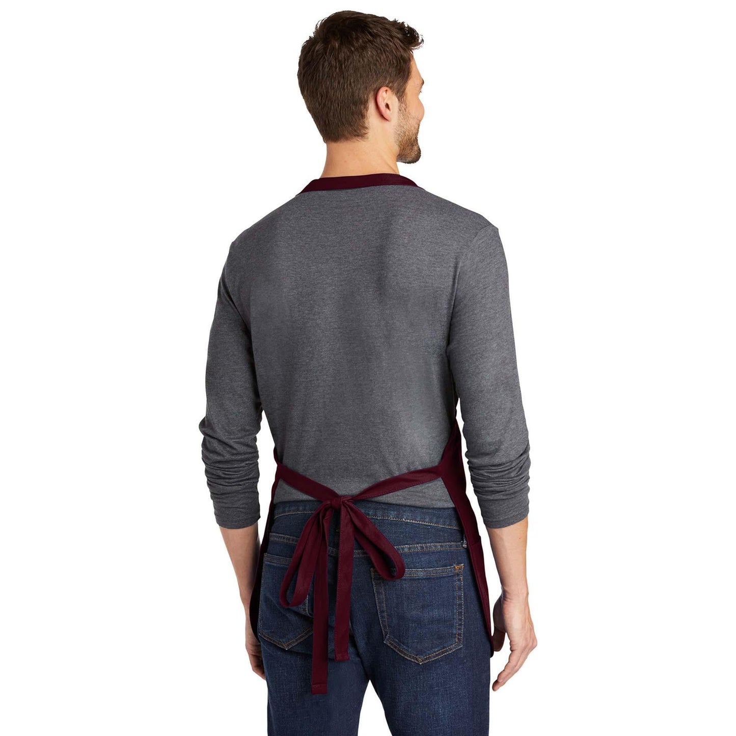 Classic Navy Apron - Port Authority - Stain Resistant