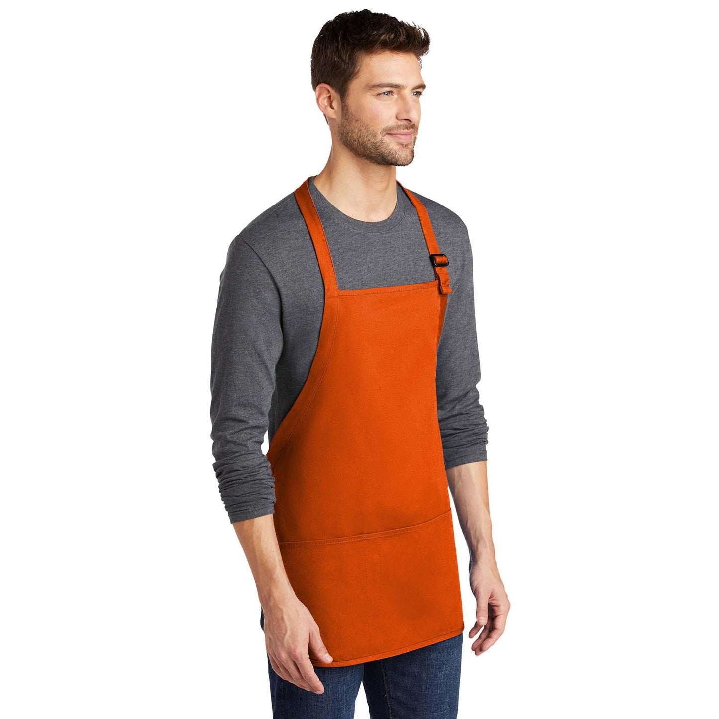 Classic Navy Apron - Port Authority - Stain Resistant