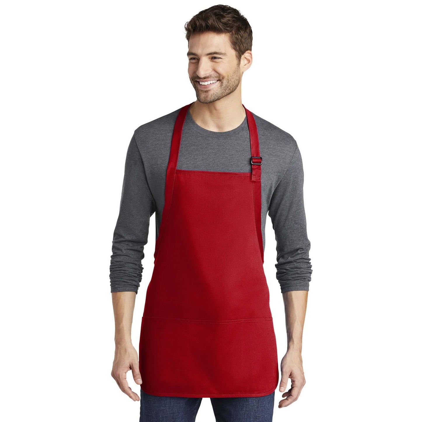 Classic Navy Apron - Port Authority - Stain Resistant