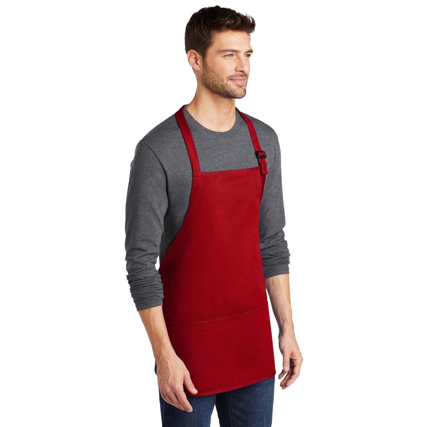 Classic Navy Apron - Port Authority - Stain Resistant