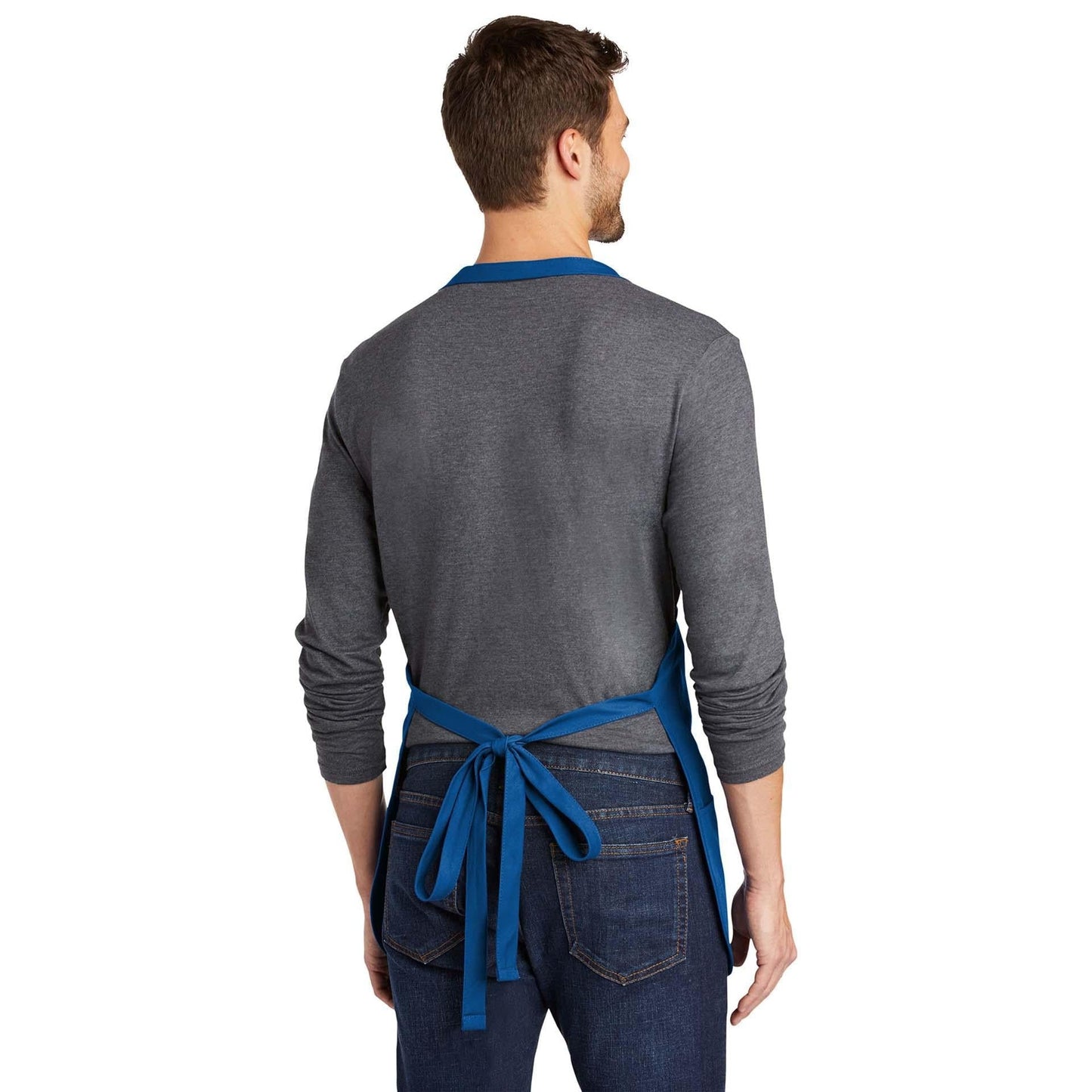 Classic Navy Apron - Port Authority - Stain Resistant