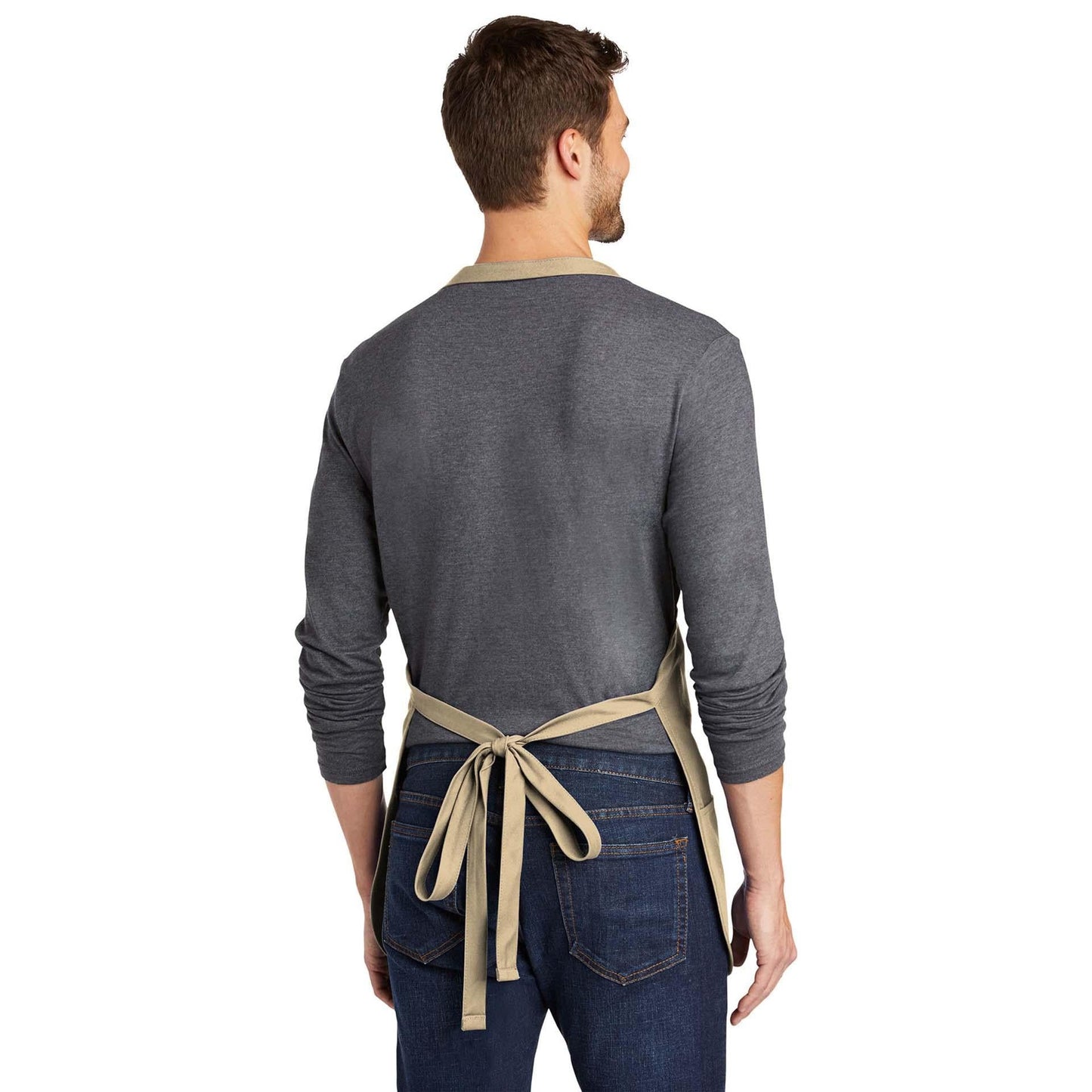 Classic Navy Apron - Port Authority - Stain Resistant