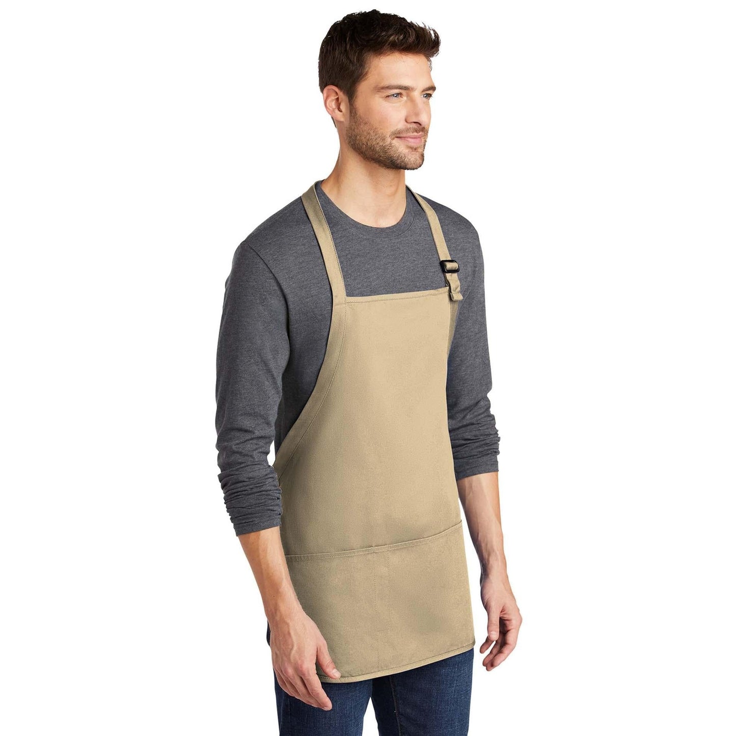 Classic Navy Apron - Port Authority - Stain Resistant
