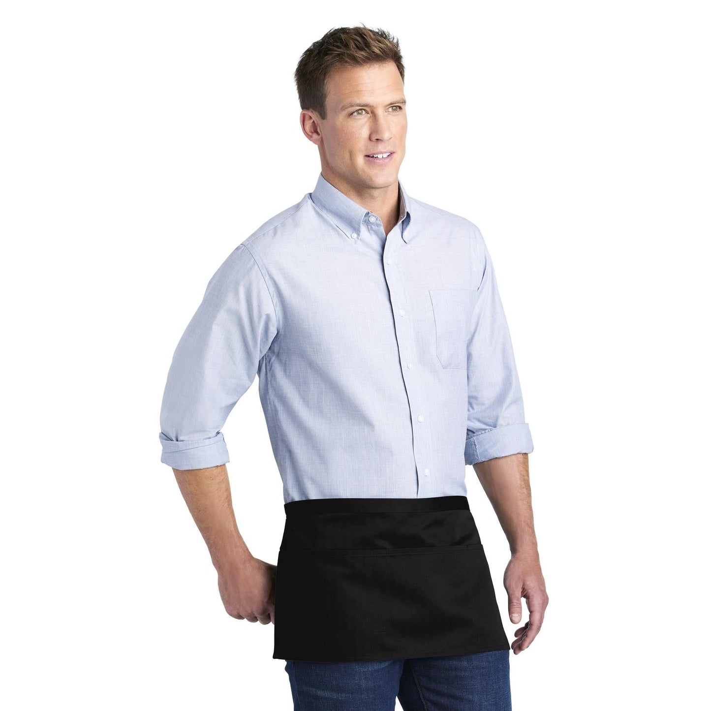 Black Aprons - Port Authority - Durable Twill Fabric