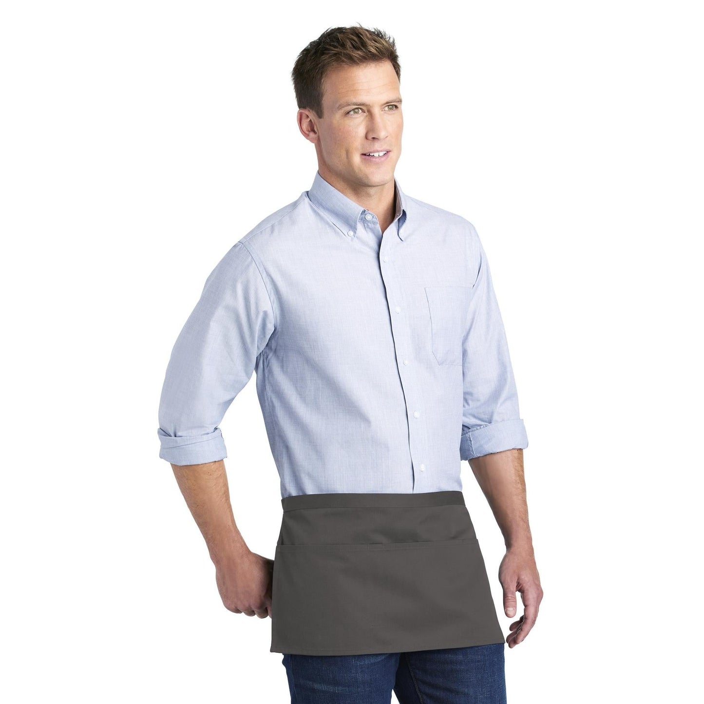 Black Aprons - Port Authority - Durable Twill Fabric