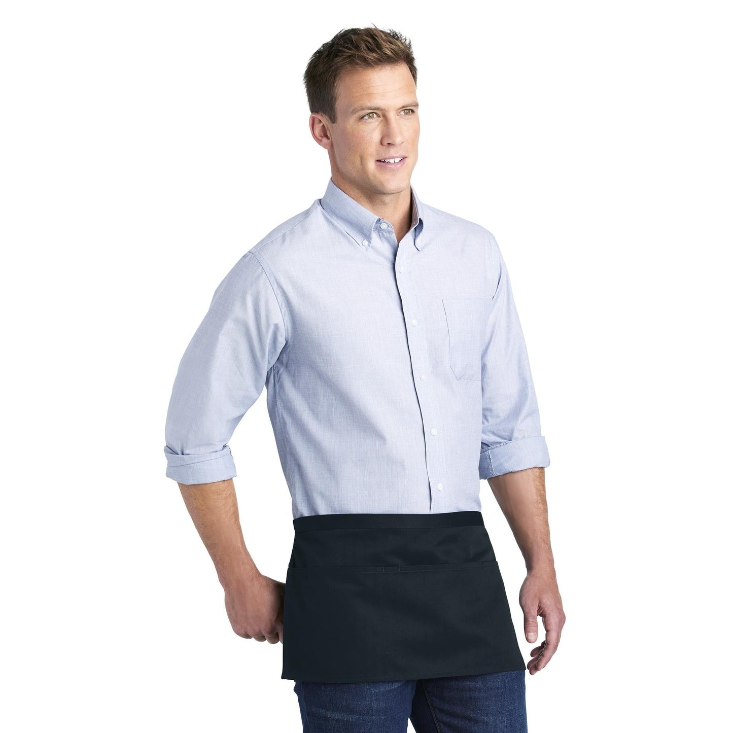 Black Aprons - Port Authority - Durable Twill Fabric