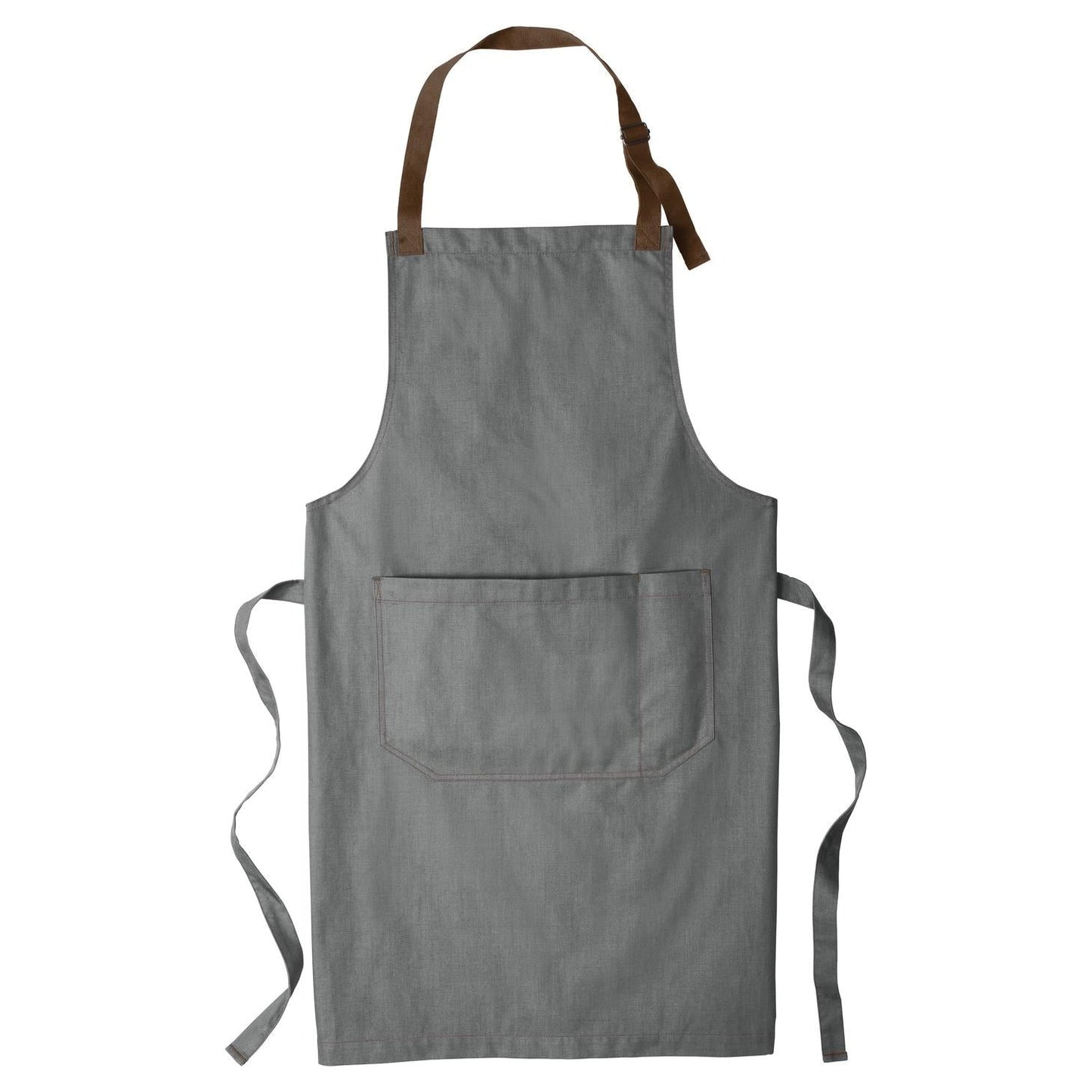 Ash Grey Apron - Port Authority - Durable Twill