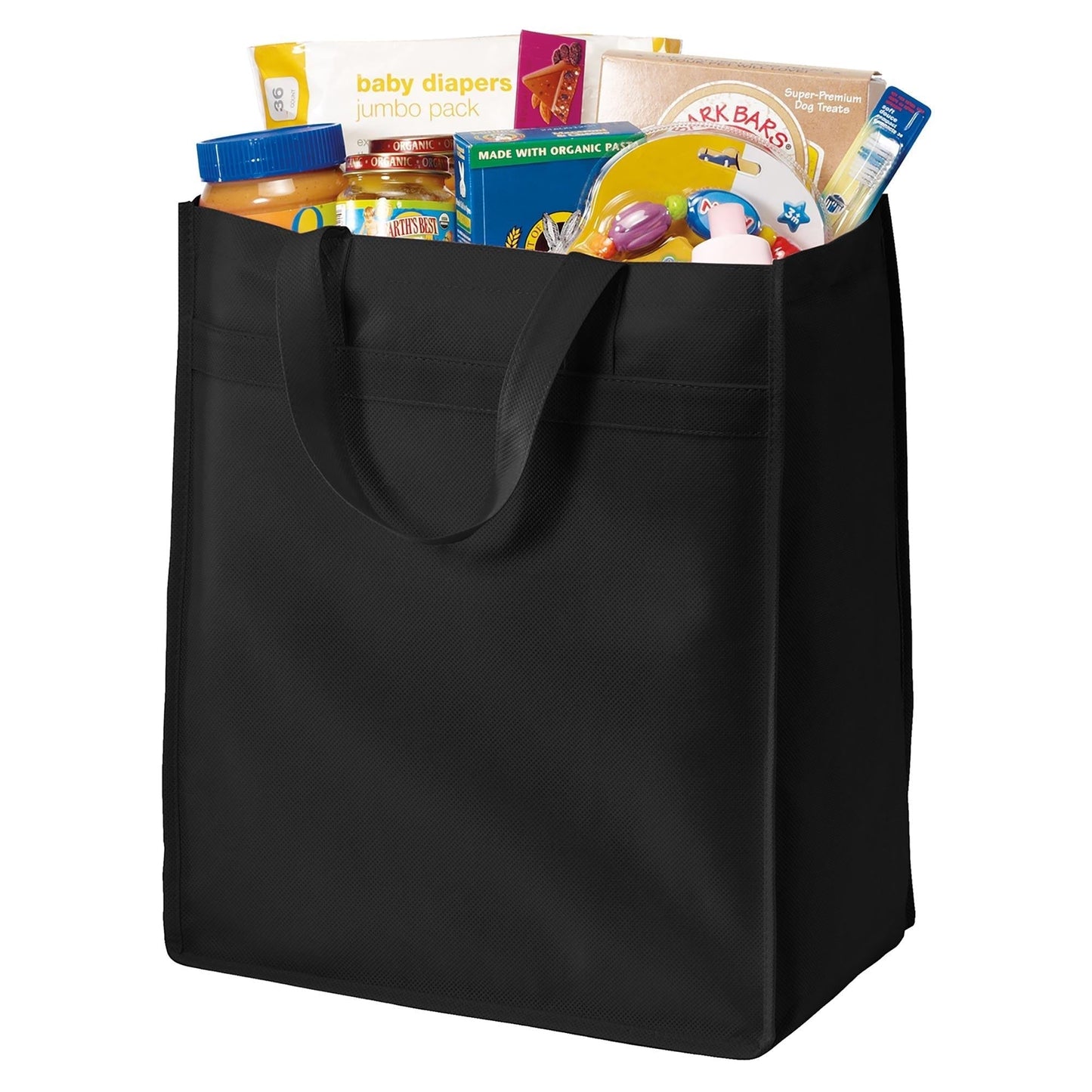 Black Tote Bags - Port Authority - Sturdy Polypropylene