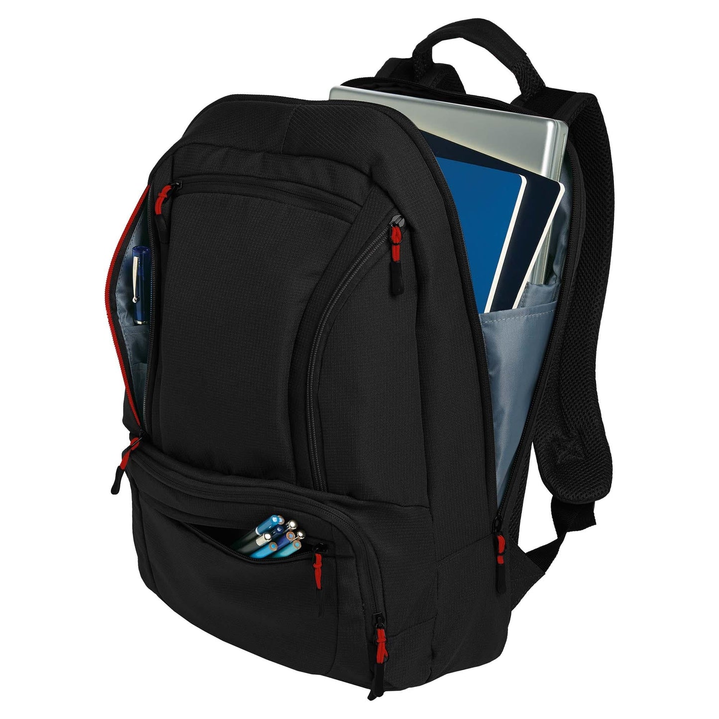 Black/Red Backpack - Port Authority - Ergonomic Design