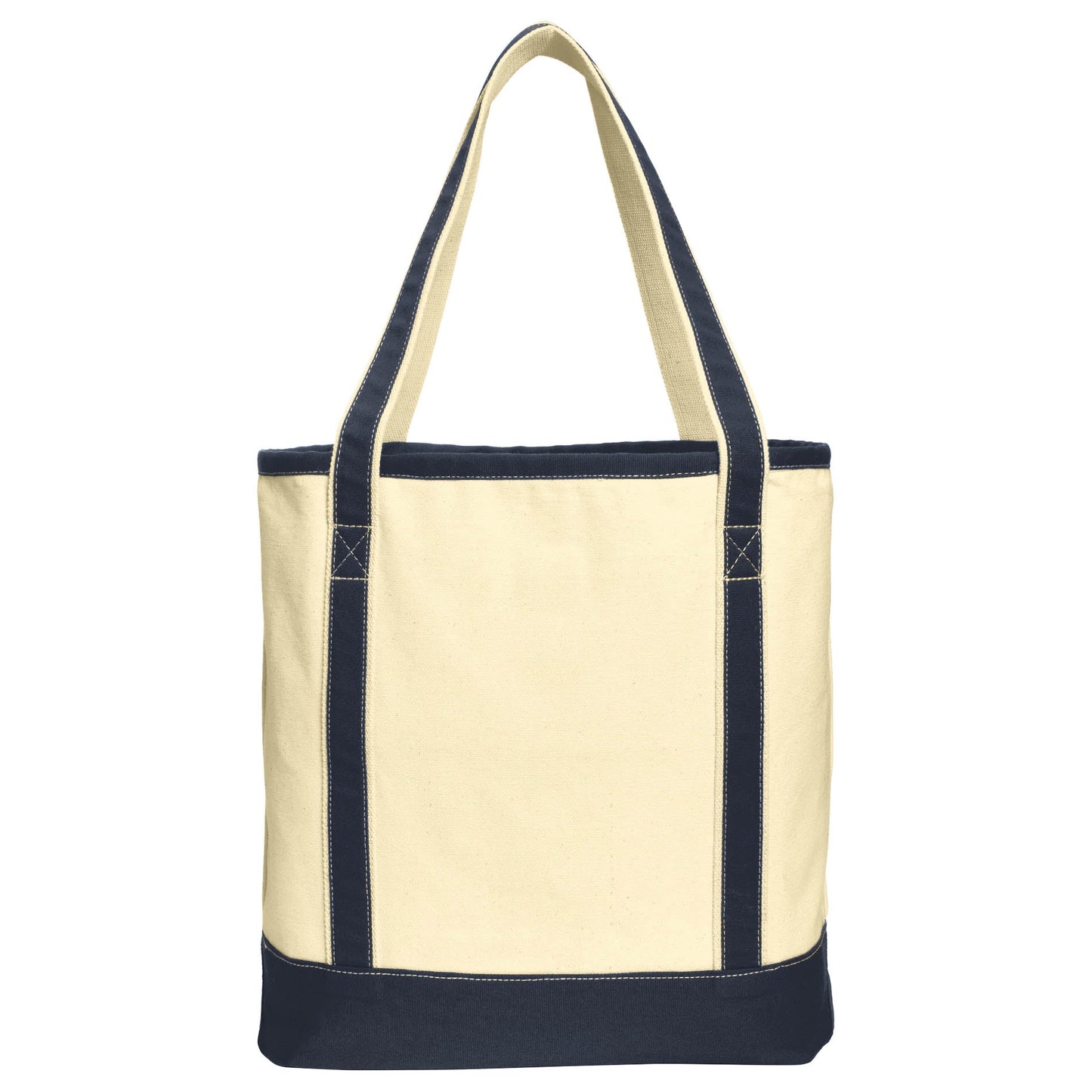 Natural/Black Tote Bags - Port Authority - Sturdy Canvas
