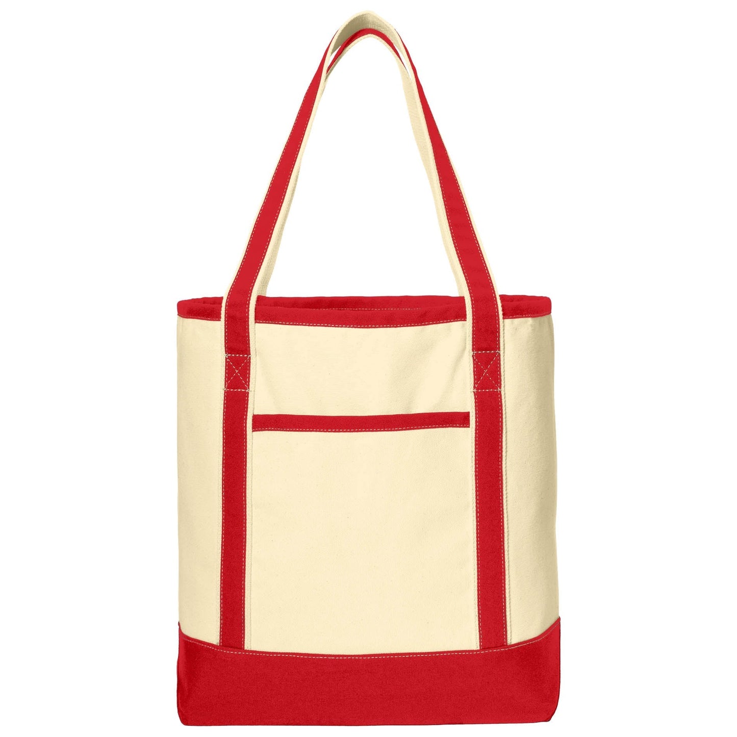 Natural/Black Tote Bags - Port Authority - Sturdy Canvas