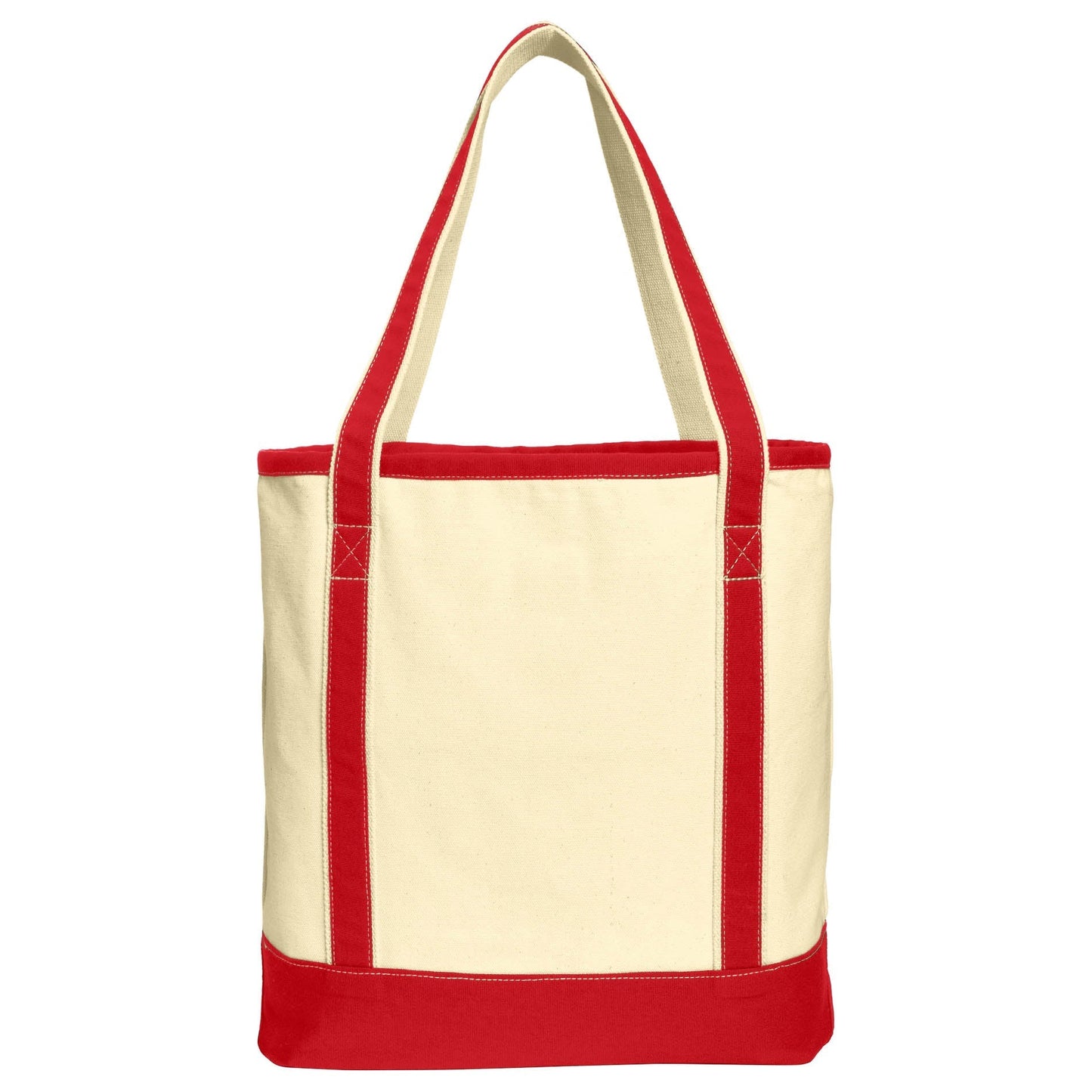 Natural/Black Tote Bags - Port Authority - Sturdy Canvas