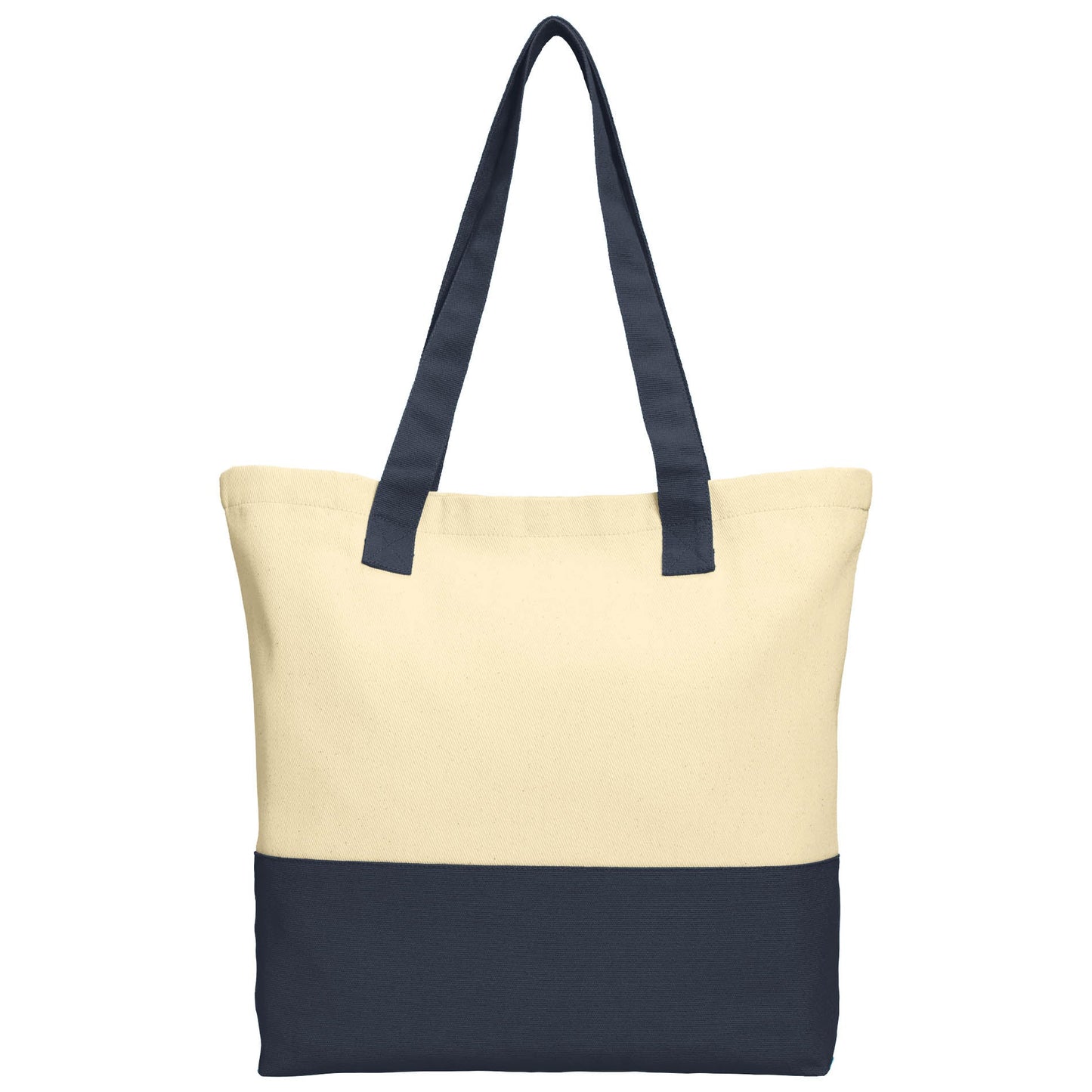 Natural/Black Tote Bags - Port Authority - Durable Cotton
