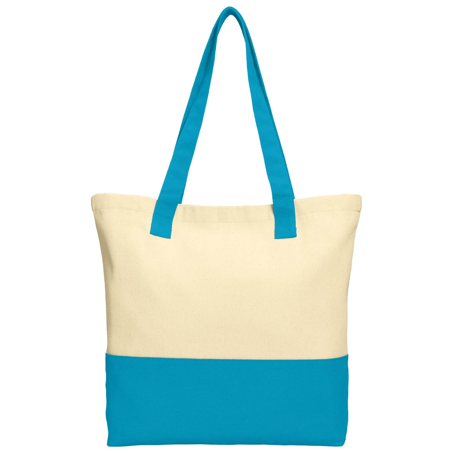 Natural/Black Tote Bags - Port Authority - Durable Cotton