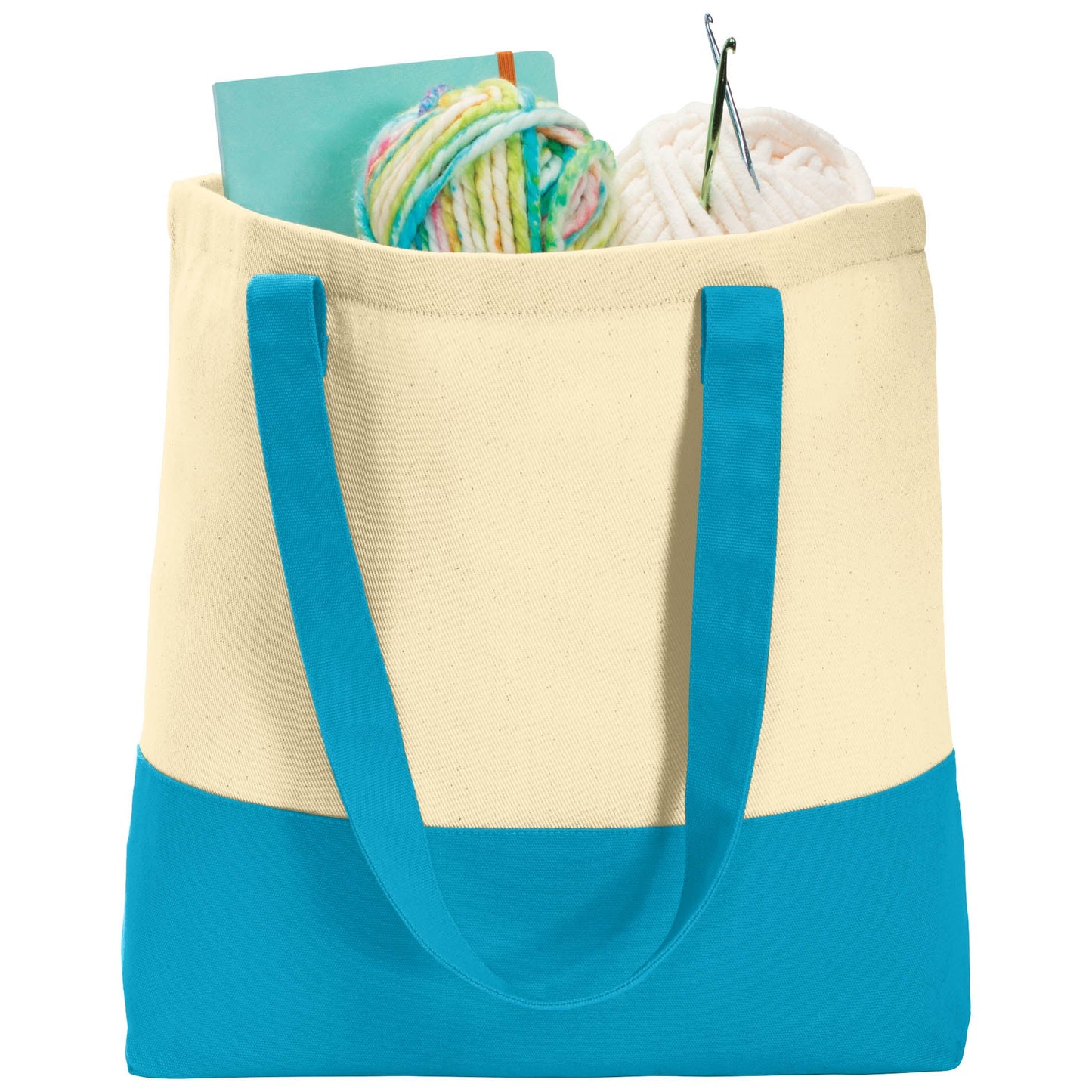 Natural/Black Tote Bags - Port Authority - Durable Cotton