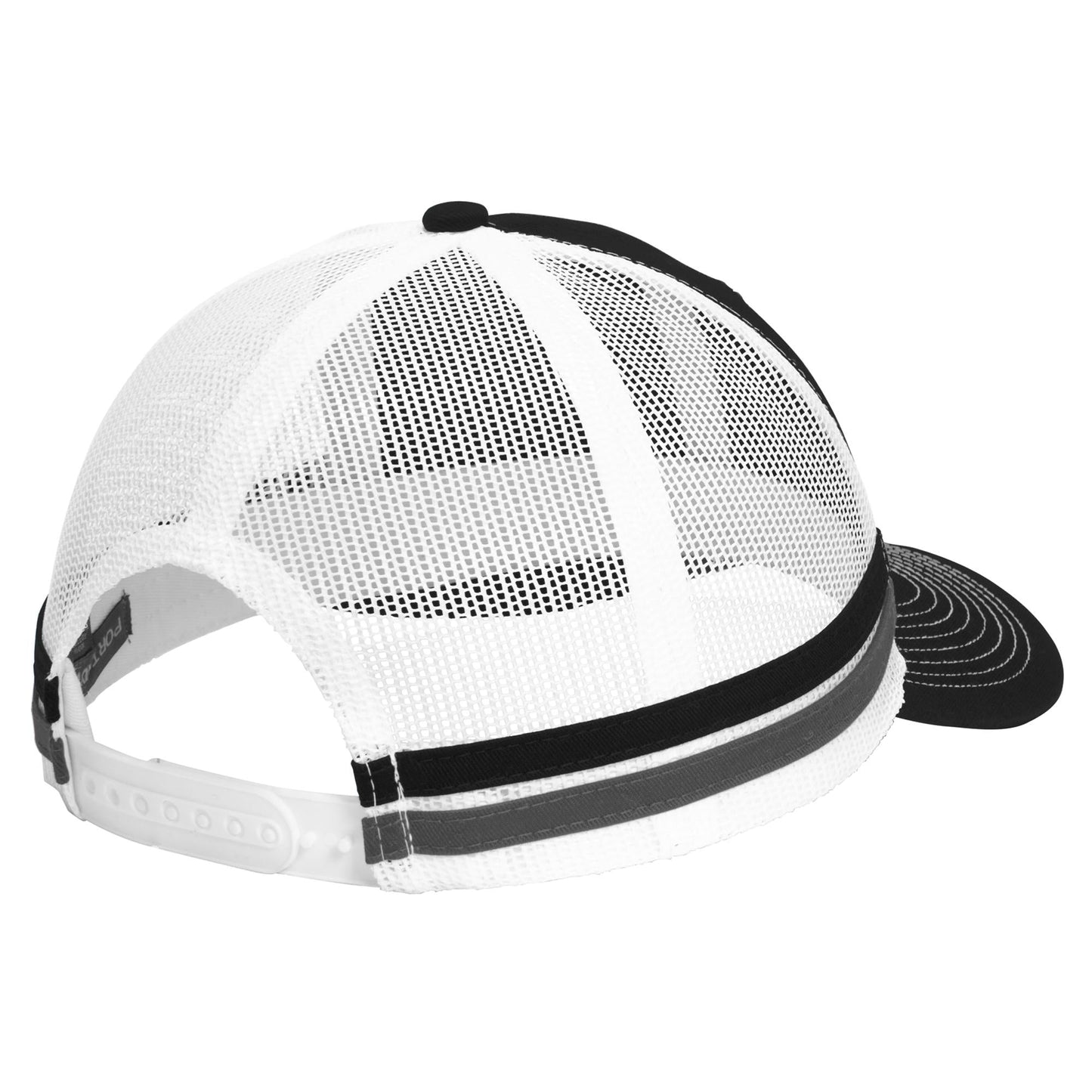 Black/Grey Steel Snapback Cap - Port Authority - Trendy Style