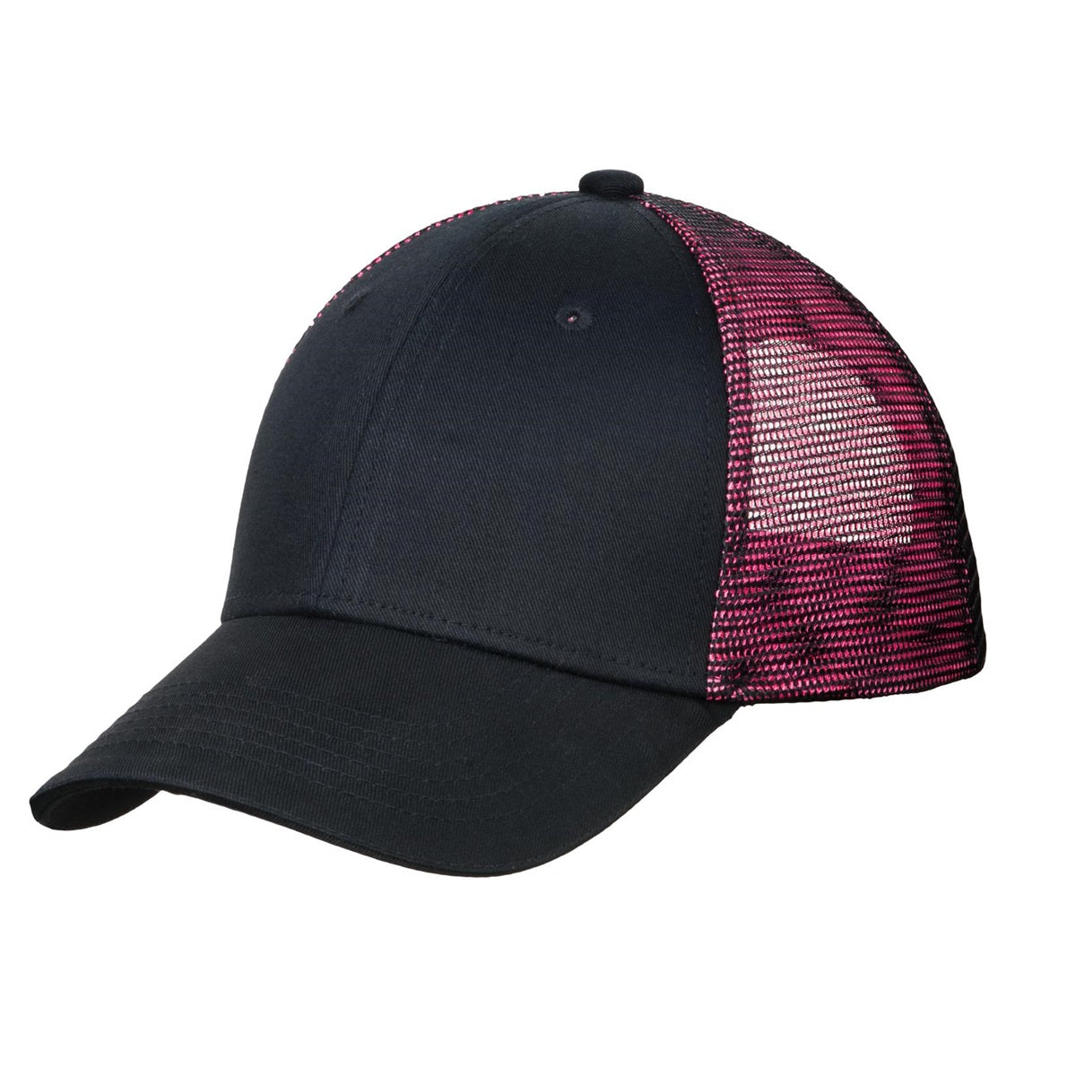 Black/Red Ball Caps - Port Authority - Two-Tone Style