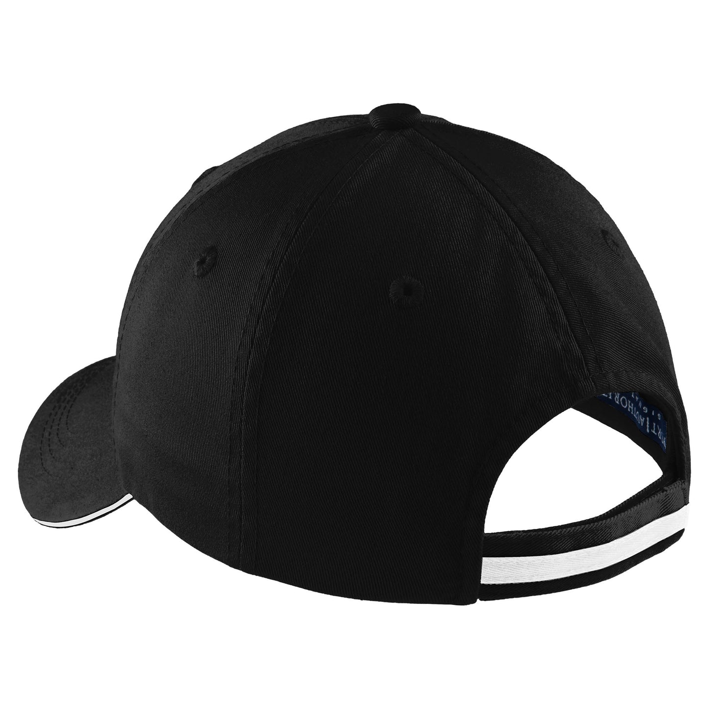 Black/White Ball Caps - Port Authority - Soft Cotton