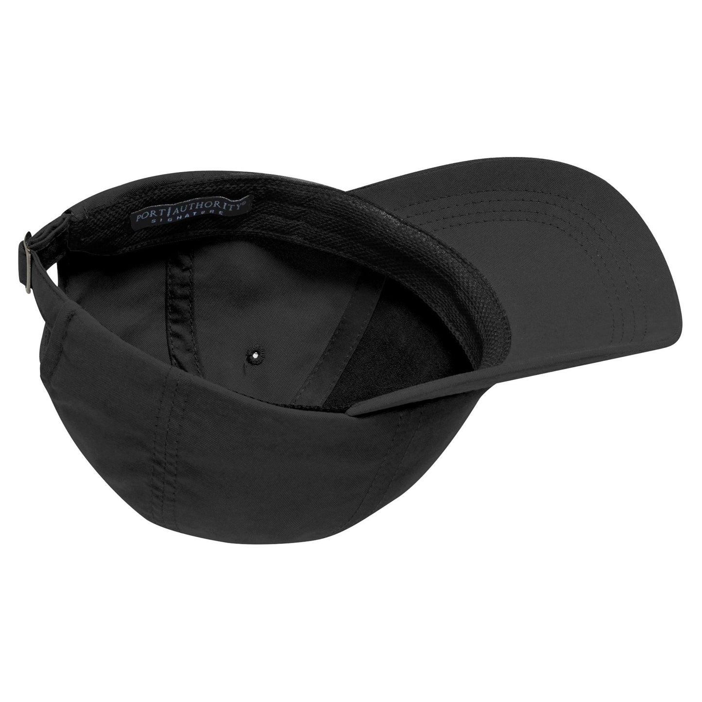 Black Sueded Ball Caps - Port Authority - Tactel Material