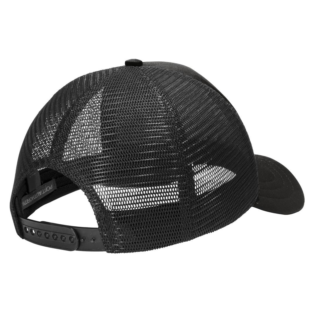 Black/Black Cap - Port Authority - Stylish Trucker Cap